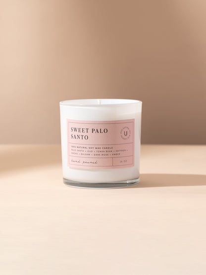 ["Sweet Palo Santo Candle ", " 16 OZ ", " Product Image ", " Uncommon Lifestyle"]