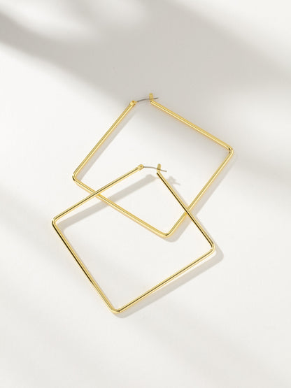 ["Girl Boss Hoop Earrings ", " Gold Large ", " Product Image ", " Uncommon James"]