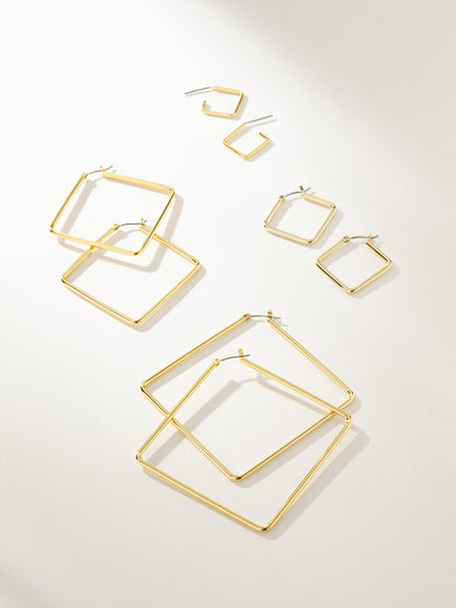 ["Boss Hoop Earrings ", " Gold ", " Group Image ", " Uncommon James"]