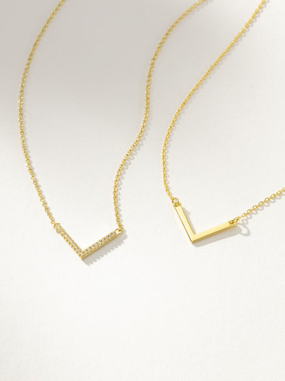 ["Baby V Necklace ", " Gold ", " eComm Image ", " Uncommon James"]