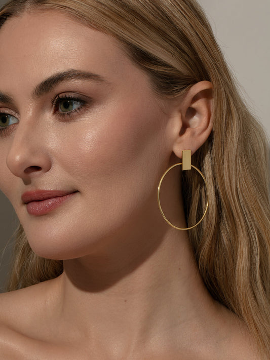 Washington Square Earrings | Gold | Product Image | Uncommon James