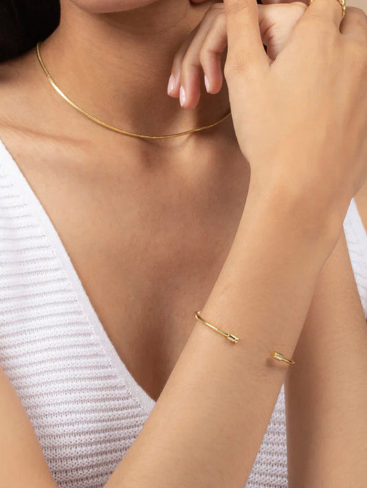Off the Cuff Bracelet | Gold | Product Image | Uncommon James