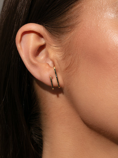 ["Double Vision Ear Climber ", " Gold Black ", " Model Image ", " Uncommon James"]