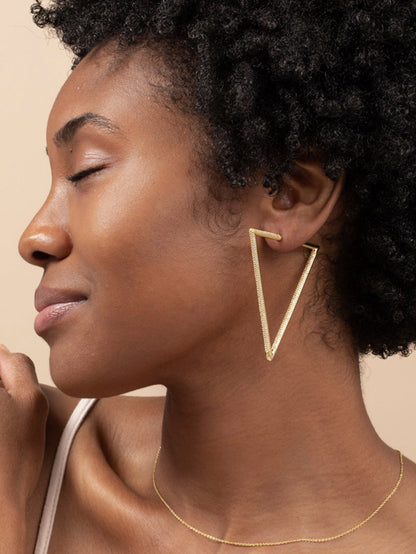 ["Edie Earrings ", " Gold ", " Model Image ", " Uncommon James"]