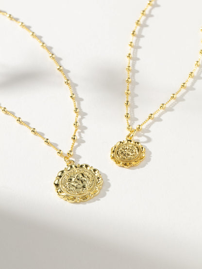 ["Atocha Pendant Necklace ", " Gold ", " Group Image ", " Uncommon James"]