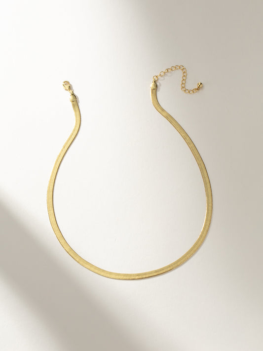Horizon Necklace | Gold | Model Image | Uncommon James