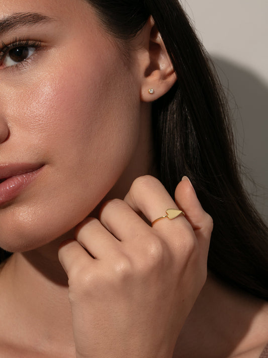 Heart Ring | Gold | Product Image | Uncommon James