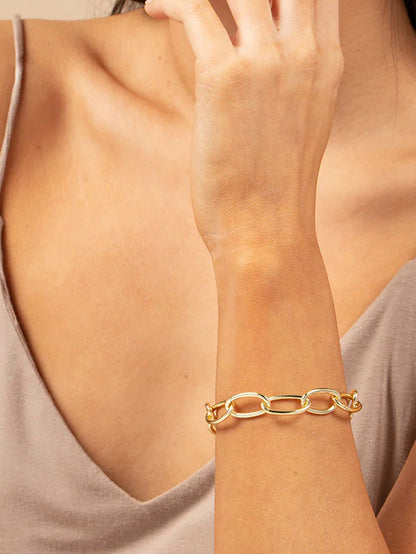 ["Bound by Love Bracelet ", " Gold ", " Model Image ", " Uncommon James"]