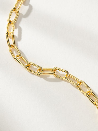 ["Linked Chain Bracelet ", " Gold ", " Product Detail Image ", " Uncommon James"]