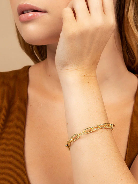 Linked Chain Bracelet | Gold | Product Image | Uncommon James