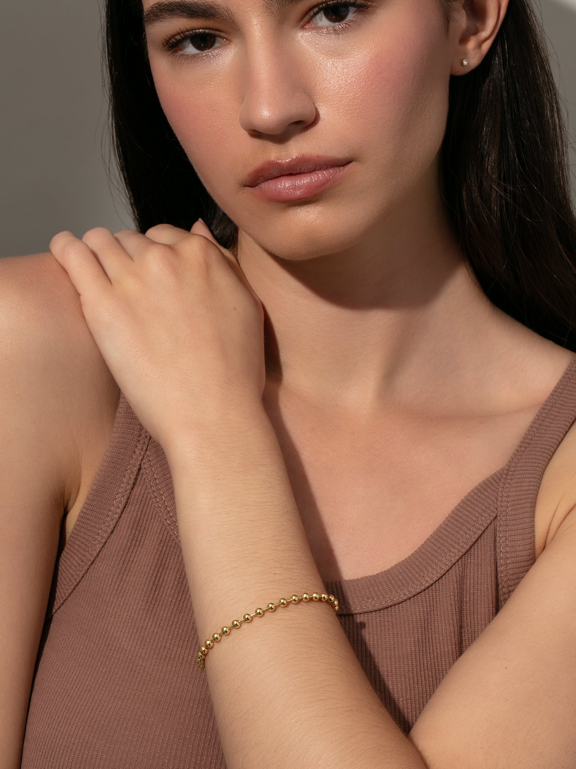 Teaser Bracelet | Gold | Model Image | Uncommon James