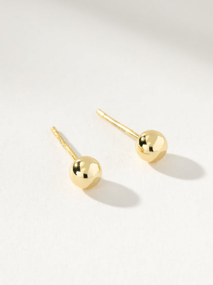 Ball Stud Earrings | Gold | Product Image | Uncommon James
