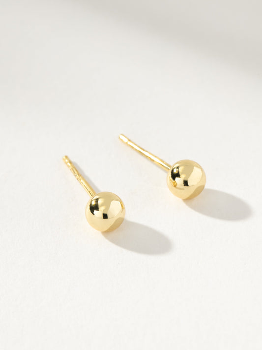 Ball Stud Earrings | Gold | Product Image | Uncommon James