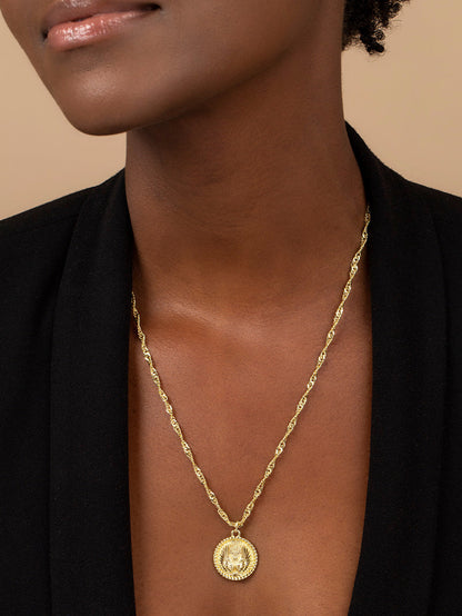 ["Angel Wings Necklace ", " Gold ", " Model Image ", " Uncommon James"]