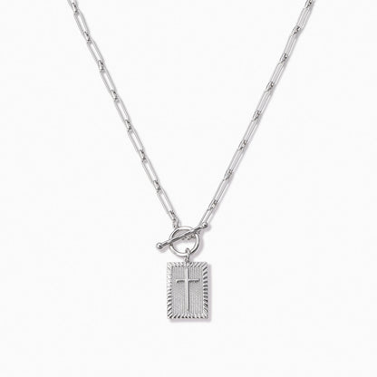 ["Cross Pendant Necklace ", " Silver ", " Product Image ", " Uncommon James"]