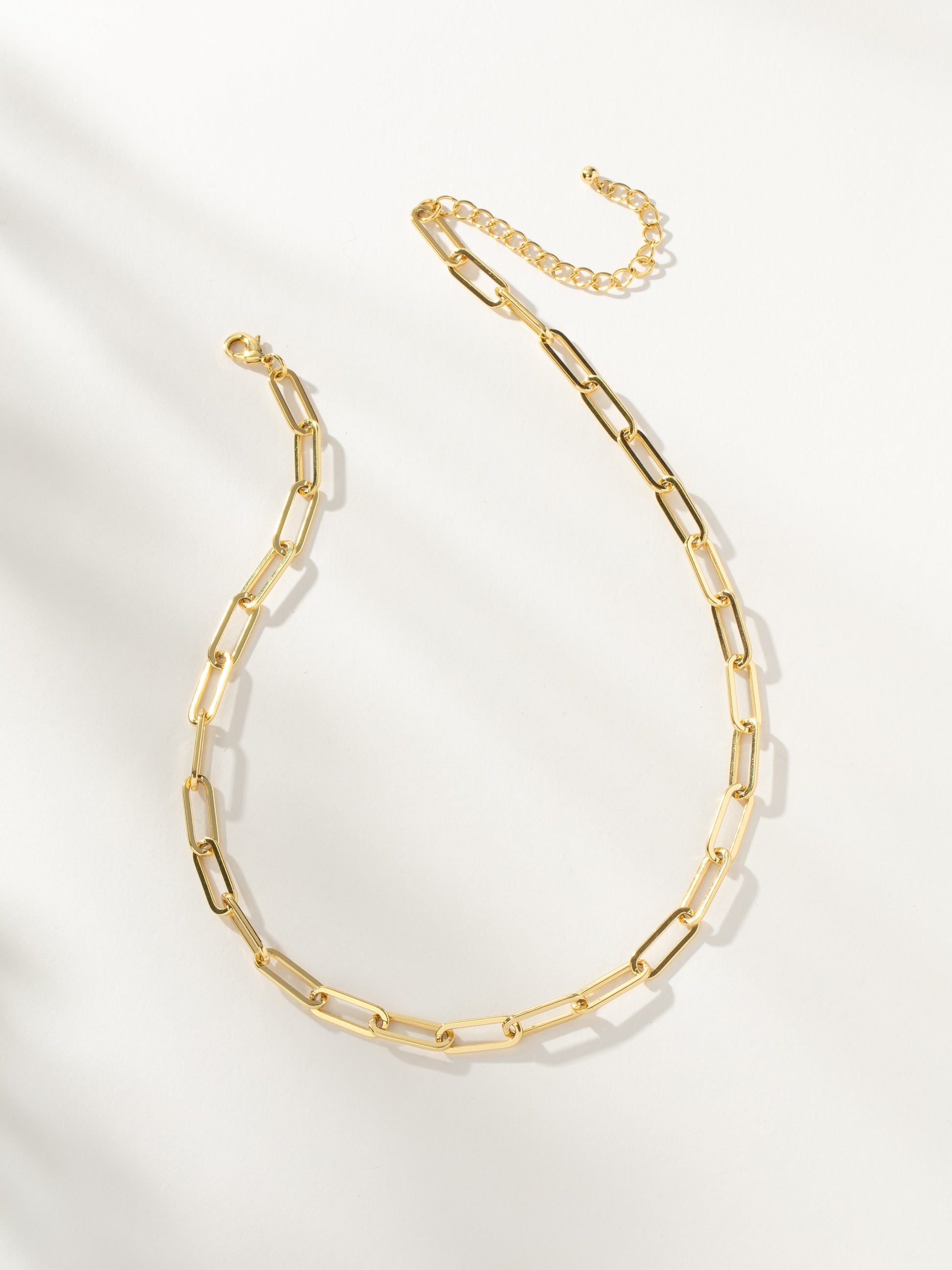 Linked Up Necklace | Gold Long | Product Image | Uncommon James