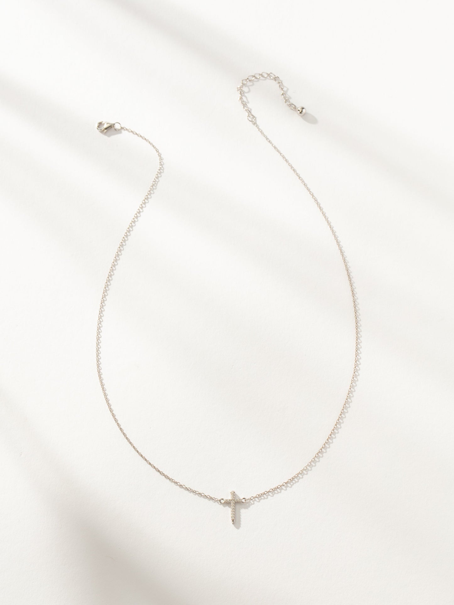 Simple Cross Necklace | Sterling Silver | Product Image | Uncommon James
