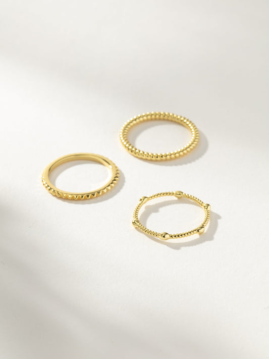No Boundaries Ring (Set of 3) | Gold | Product Image | Uncommon James