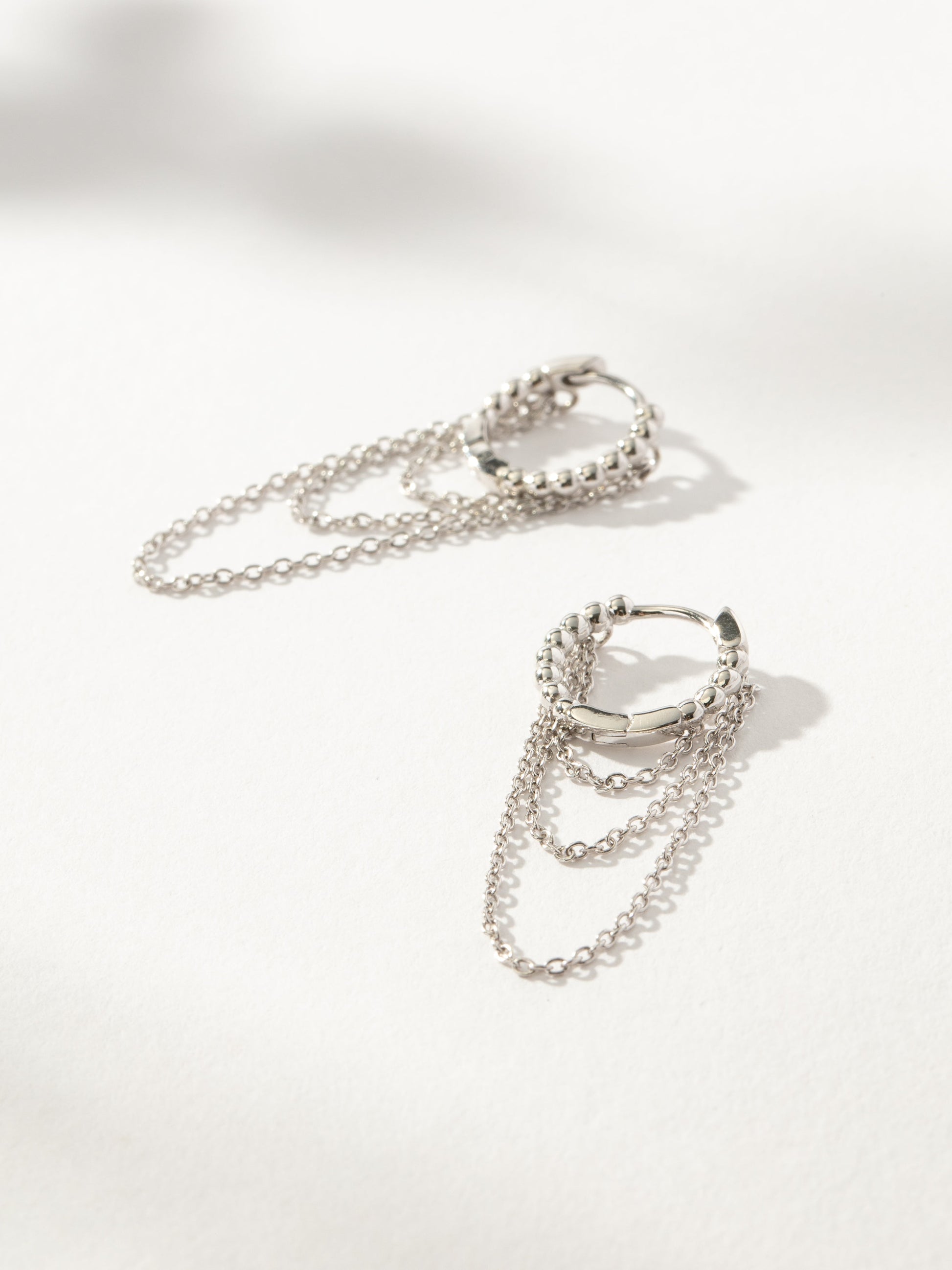 Chains Huggies | Sterling Silver | Product Image | Uncommon James