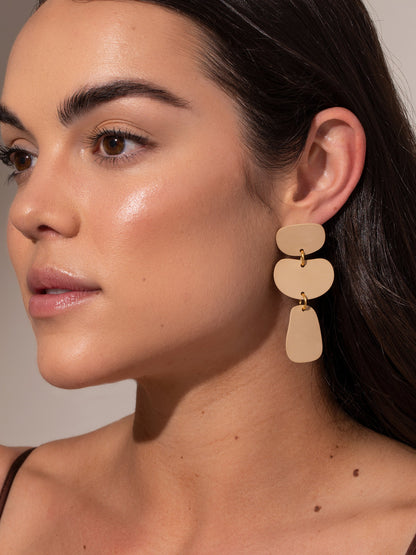 ["Nudist Earrings ", " Gold Nude ", " Model Image ", " Uncommon James"]