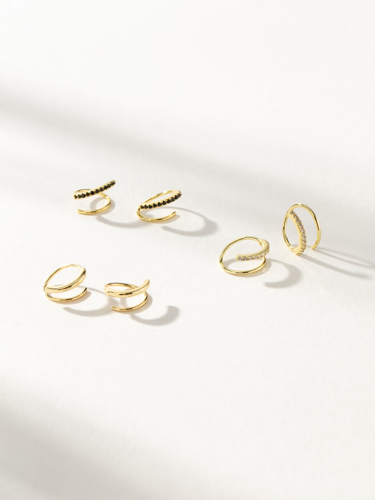 Seeing Double Earrings | Gold | eComm Image | Uncommon James