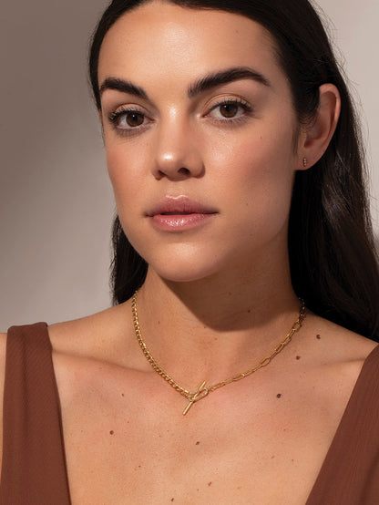 ["All in One Necklace ", " Gold ", " Model Image ", " Uncommon James"]
