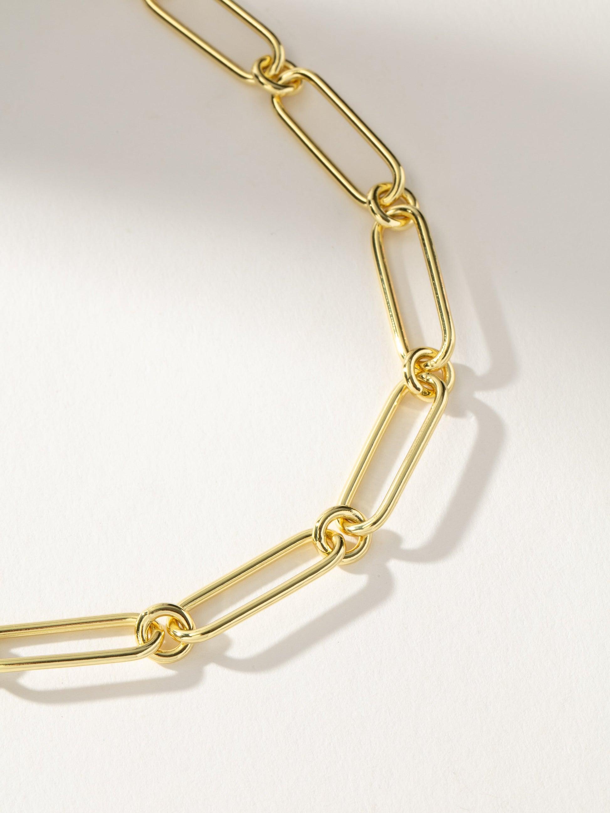 Everyday Paper Clip Chain Necklace | Gold | Product Detail Image | Uncommon James
