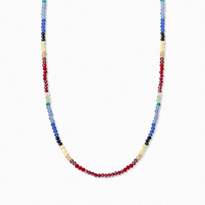 Rainbow Beaded Necklace | Gold | Product Image | Uncommon James