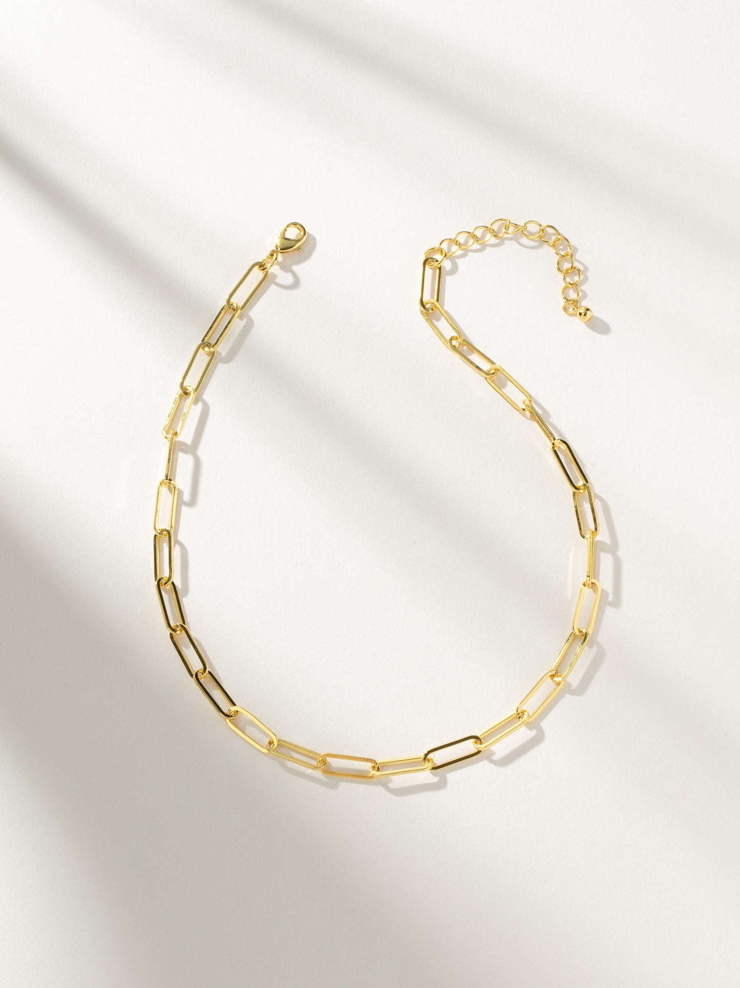Thin Linked Up Necklace | Gold Shorter | Product Image | Uncommon James