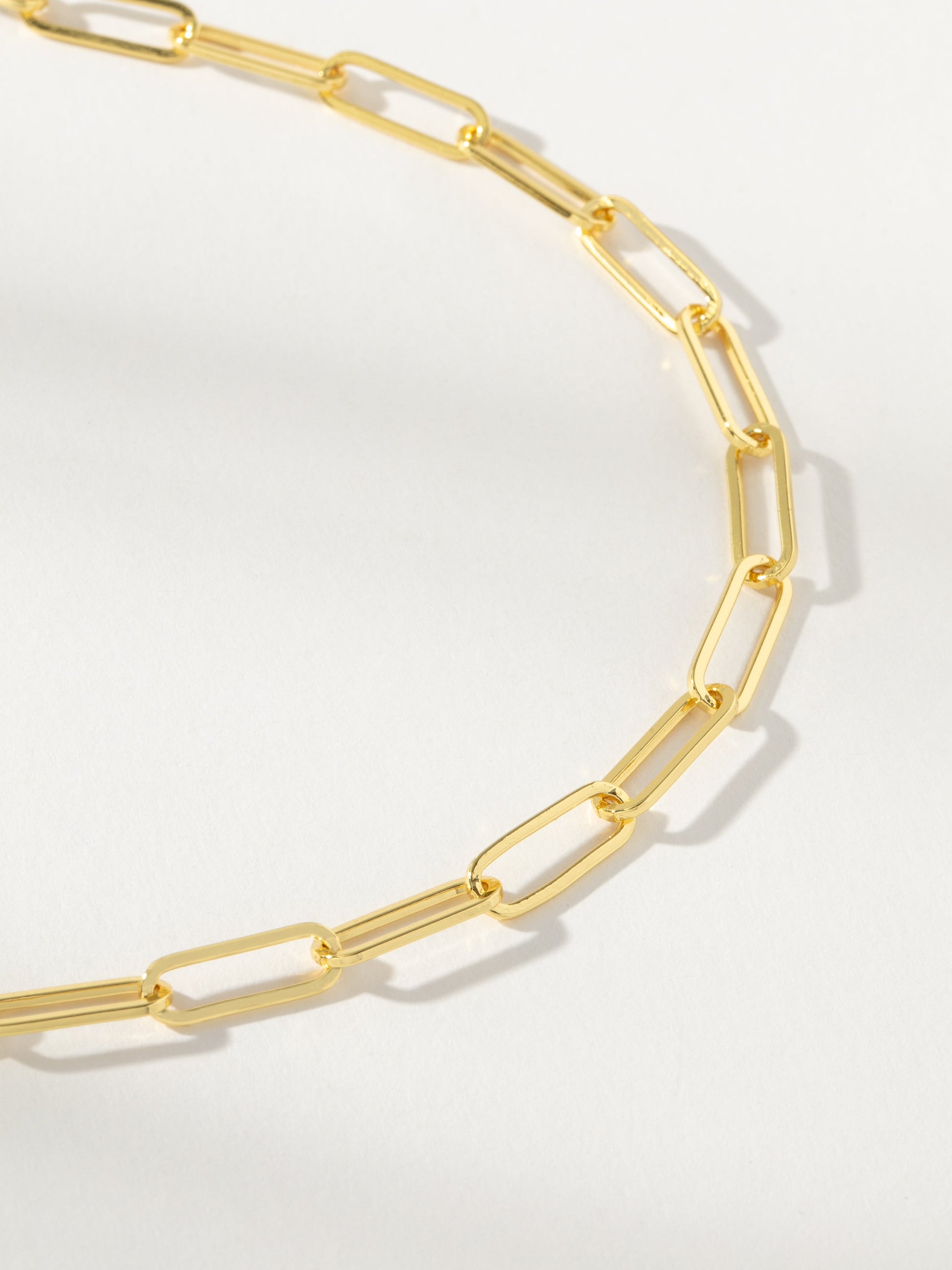 Thin Linked Up Necklace | Gold Shorter | Product Detail Image | Uncommon James