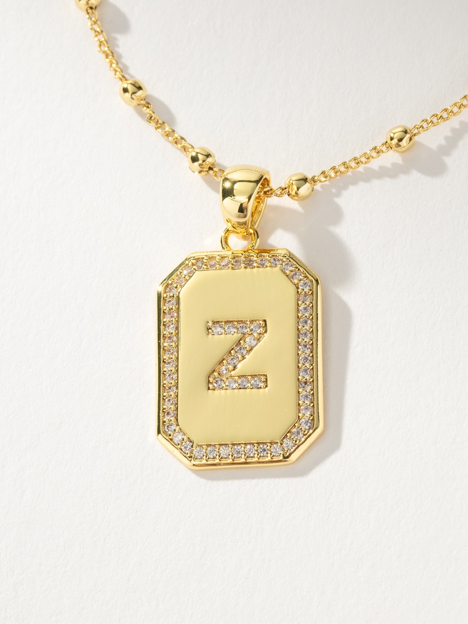 Sur 2.0 Necklace | Gold Z | Product Detail Image | Uncommon James