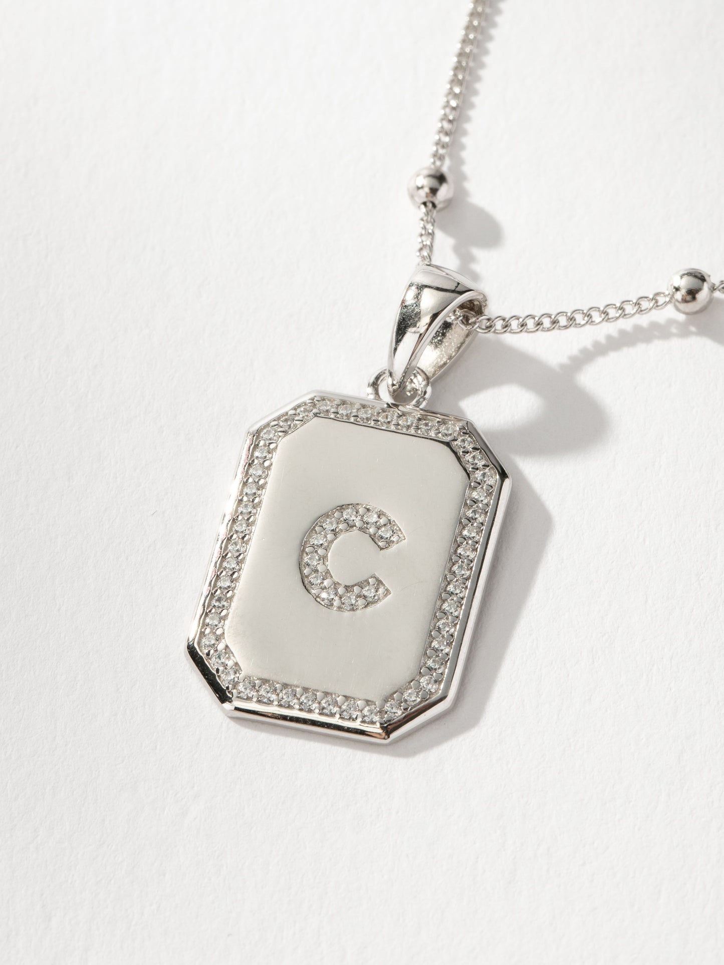 Sur 2.0 Necklace | Sterling Silver C | Product Detail Image | Uncommon James