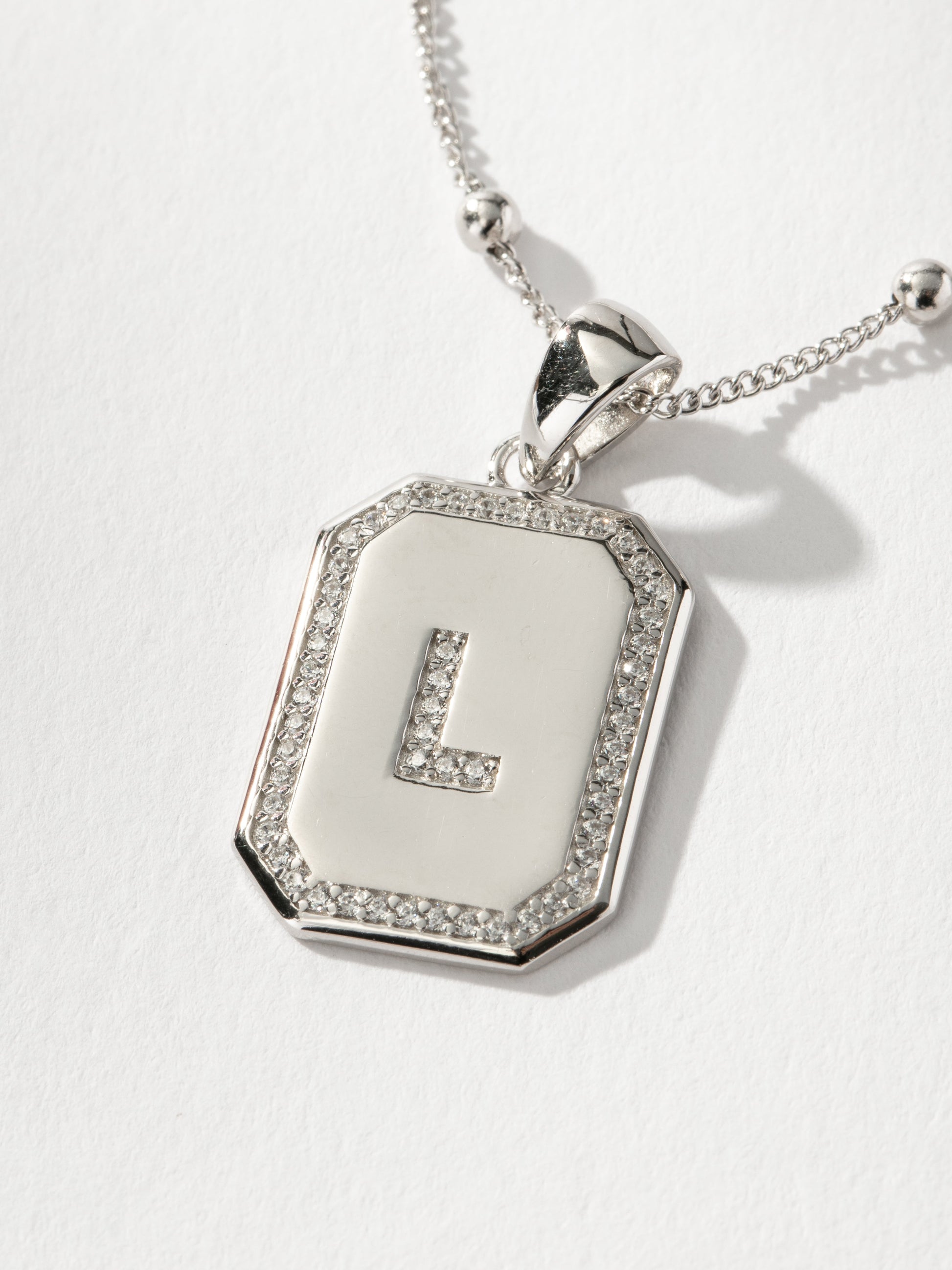 Sur 2.0 Necklace | Sterling Silver L | Product Detail Image | Uncommon James