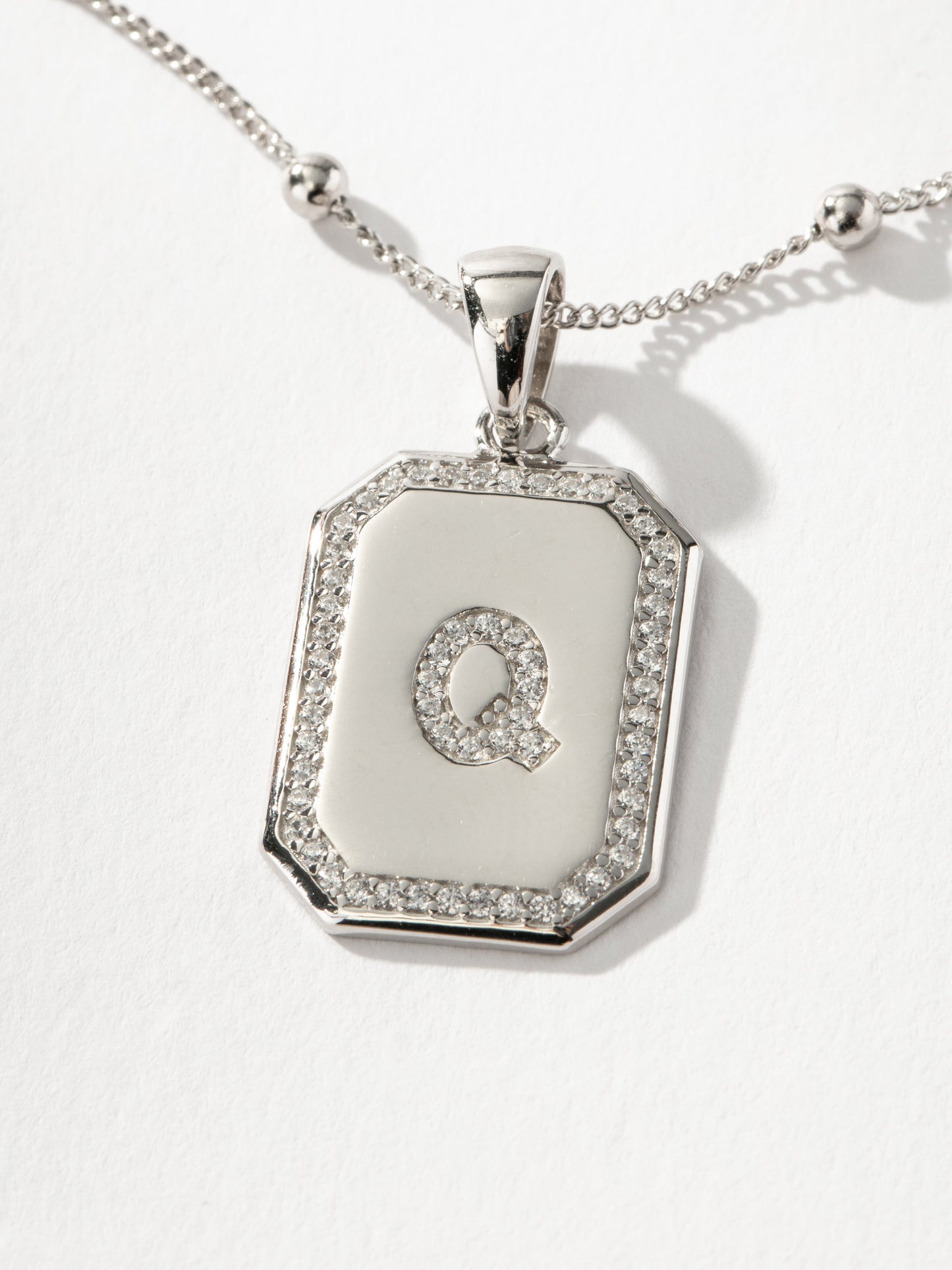 Sur 2.0 Necklace | Sterling Silver Q | Product Detail Image | Uncommon James