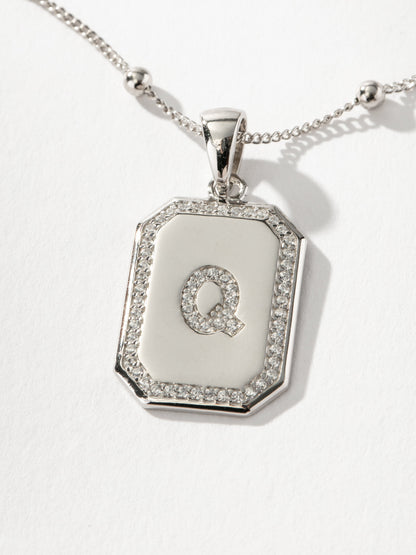 ["Sur 2.0 Necklace ", " Sterling Silver Q ", " Product Detail Image ", " Uncommon James"]