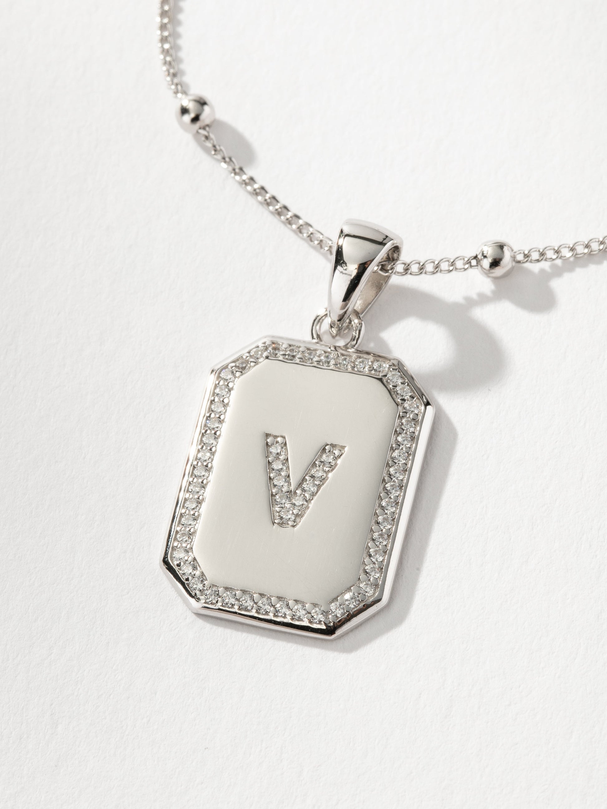 Sur 2.0 Necklace | Sterling Silver V | Product Detail Image | Uncommon James