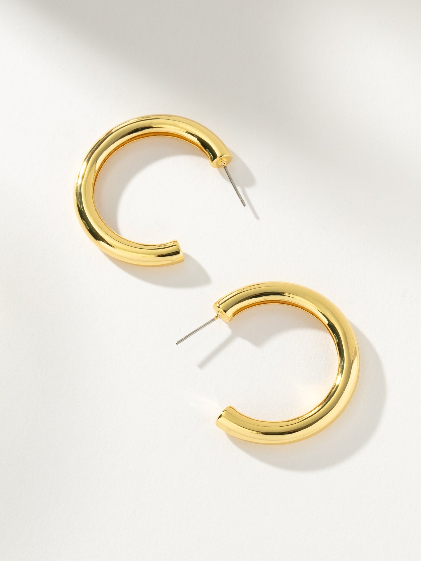 Classic Thick Gold Hoop Earrings | Gold Small | Product Image | Uncommon James