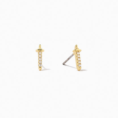 Cut Throat Stud Earrings | Gold | Product Image | Uncommon James