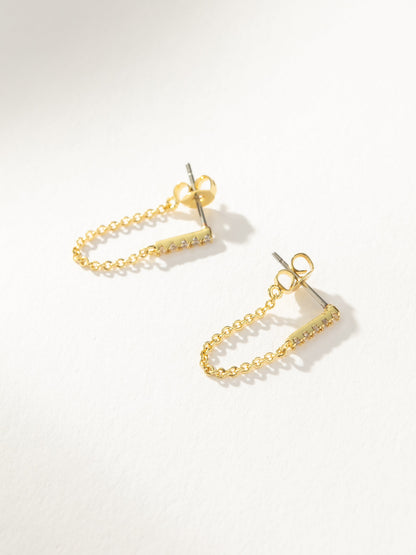 ["Downtown Earrings ", " Gold ", " Product Image ", " Uncommon James"]