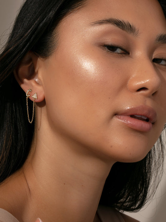 Initial Ear Climber | Gold | eComm Image | Uncommon James