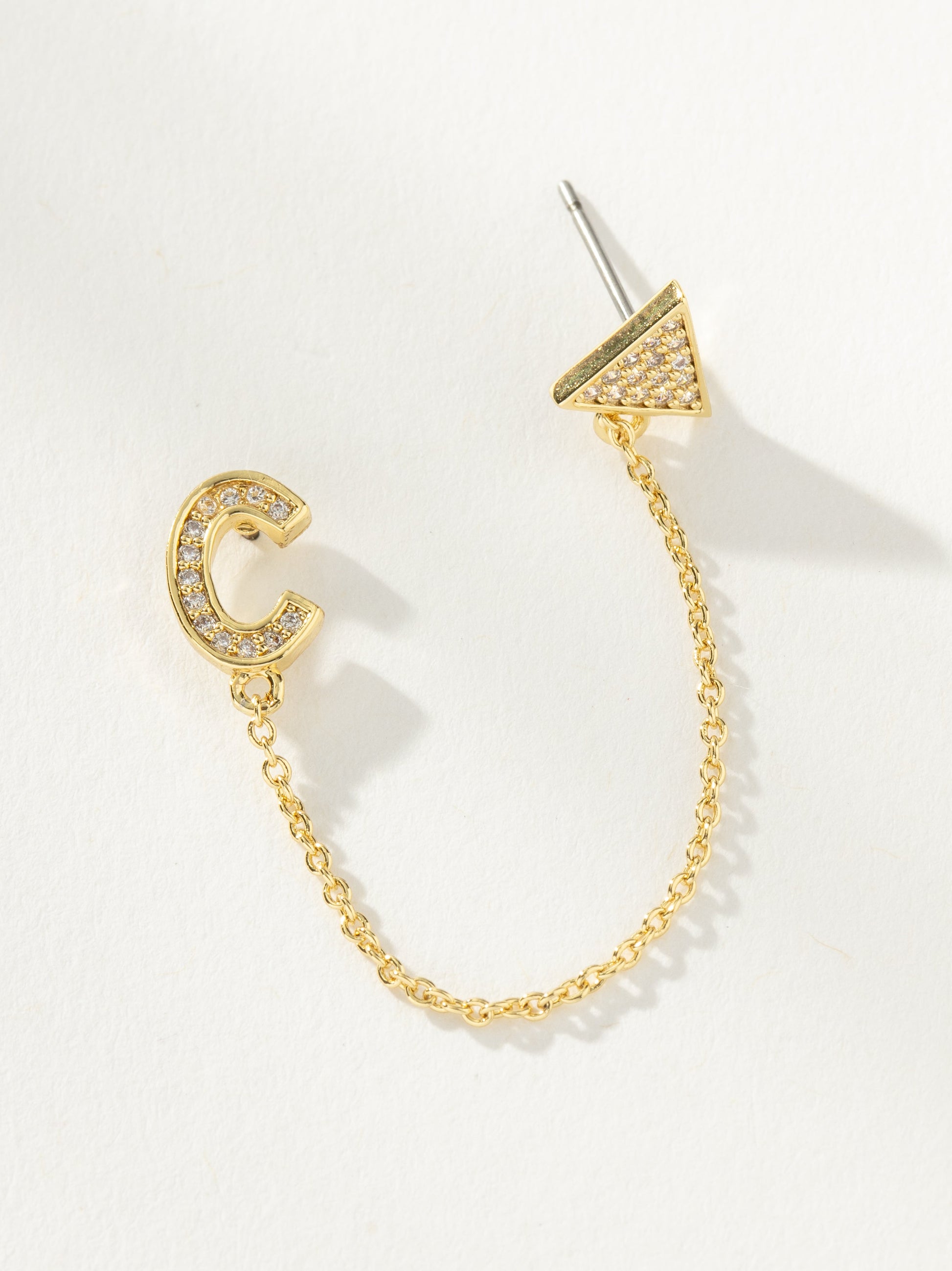 Initial Ear Climber | Gold C | Product Image | Uncommon James