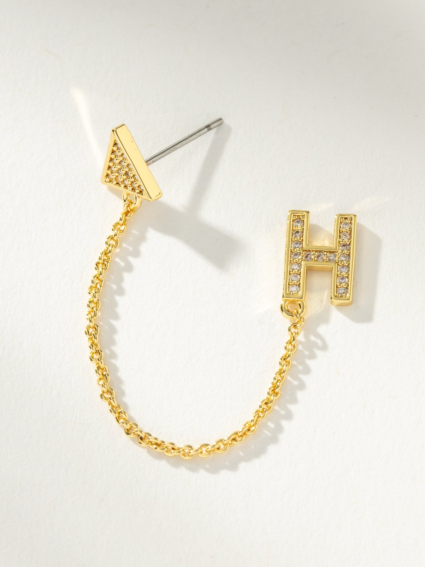 Initial Ear Climber | Gold H | Product Image | Uncommon James