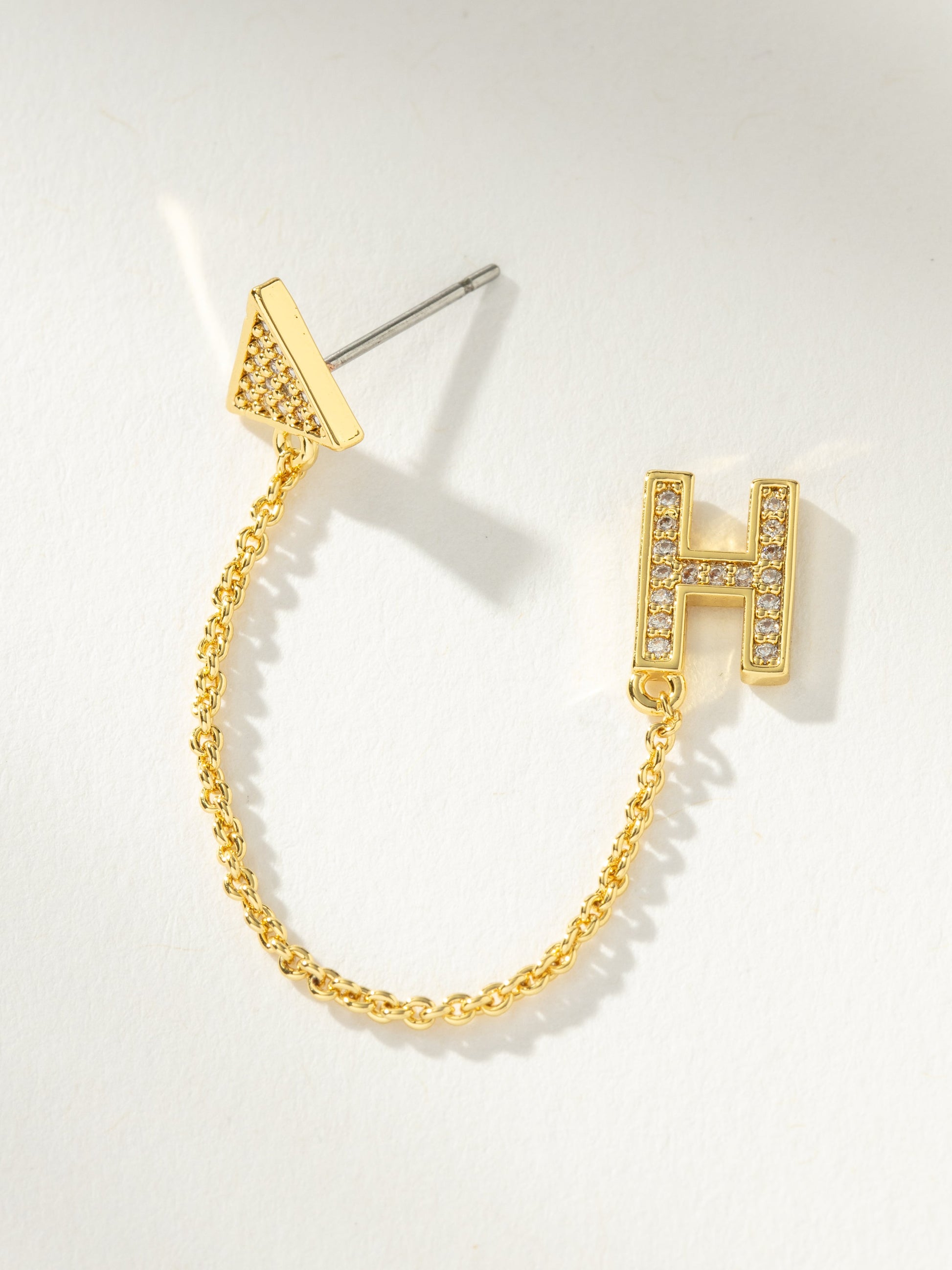 Initial Ear Climber | Gold H | Product Image | Uncommon James