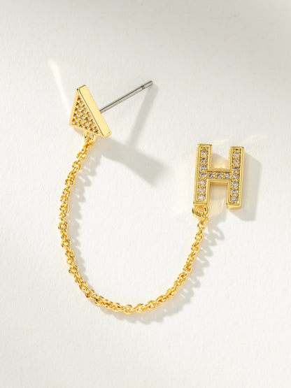 ["Initial Ear Climber ", " Gold H ", " Product Image ", " Uncommon James"]