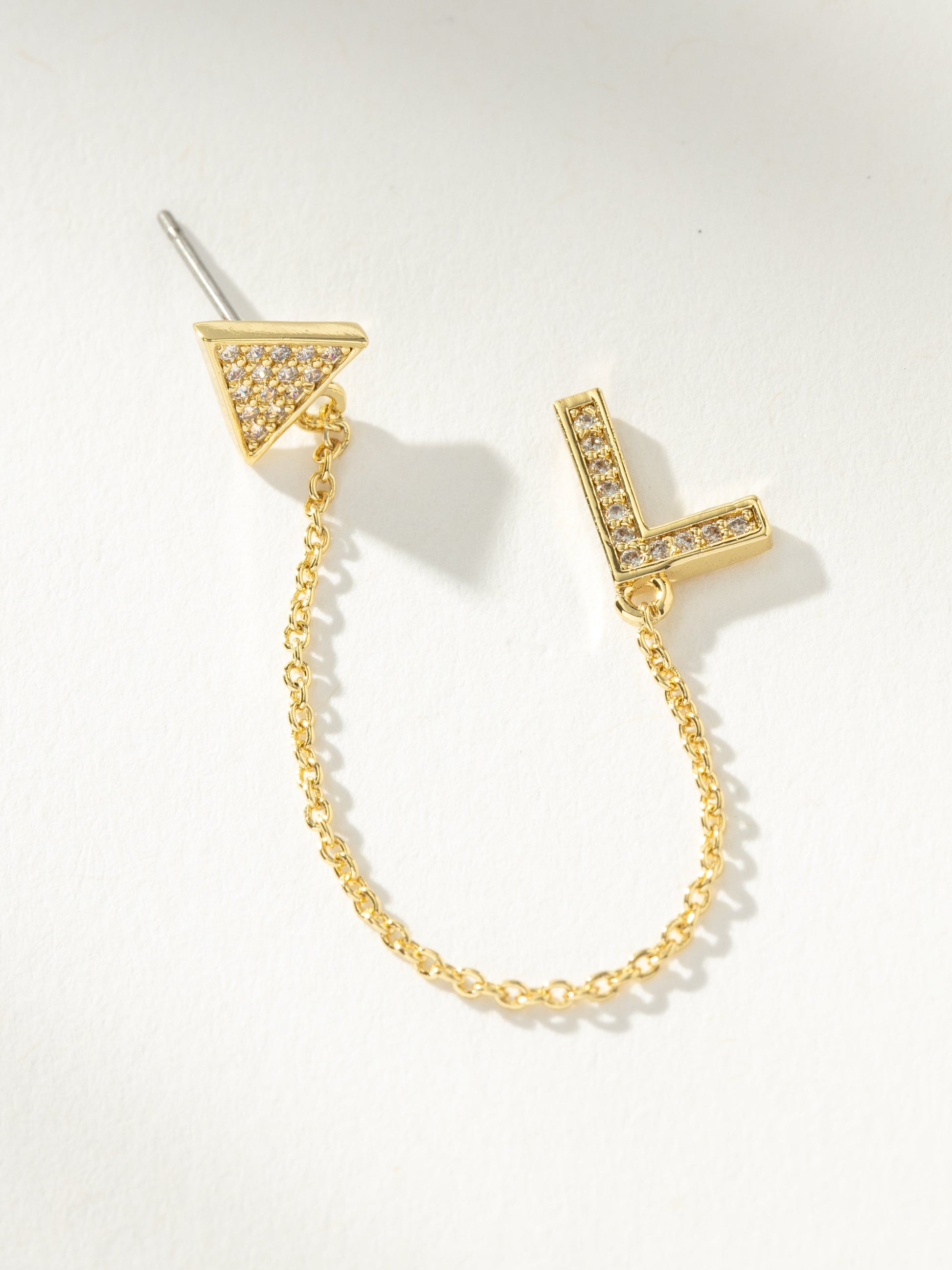 Initial Ear Climber | Gold L | Product Image | Uncommon James