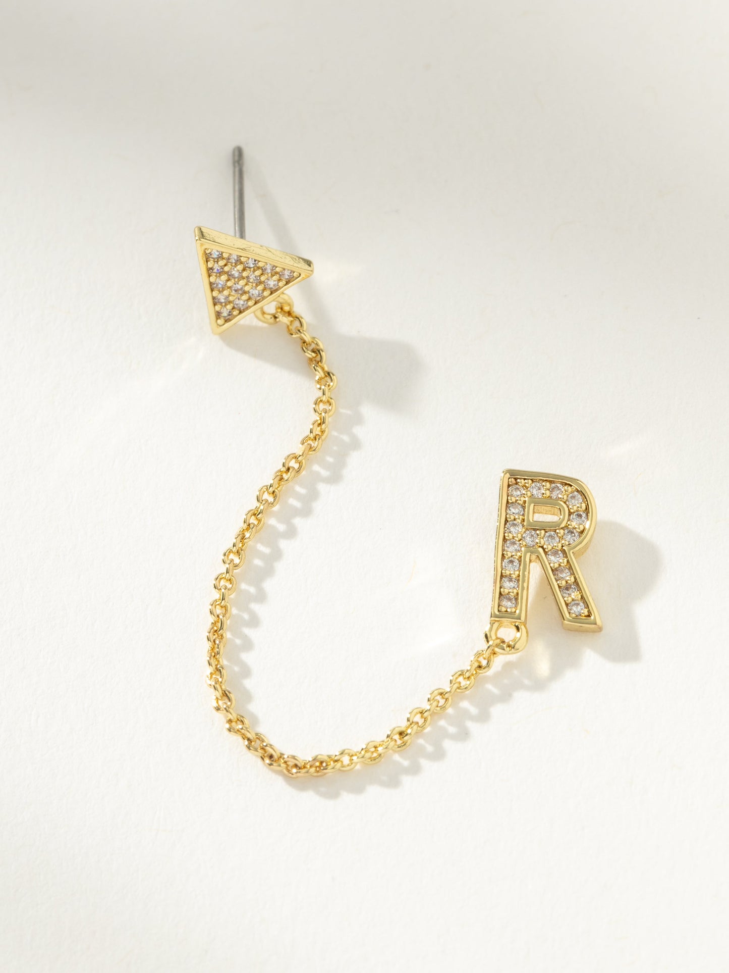 Initial Ear Climber | Gold R | Product Image | Uncommon James