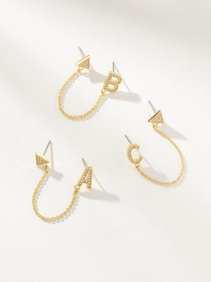 Initial Ear Climber | Gold | eComm Image | Uncommon James