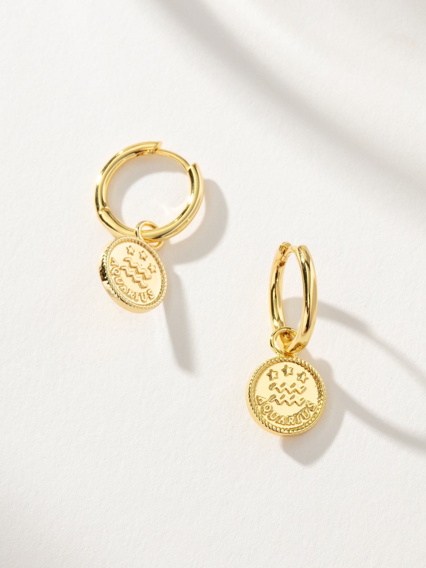Zodiac Huggies | Gold Aquarius | Product Image | Uncommon James