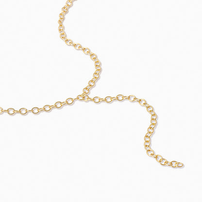 ["Circle Chain Lariat Necklace ", " Gold ", " Product Detail Image ", " Uncommon James"]