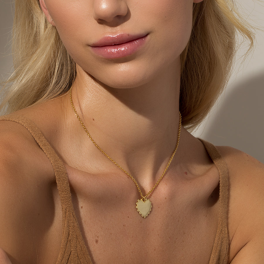 Defending Love Necklace | Gold | Model Image | Uncommon James
